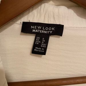 Maternity cream blouse